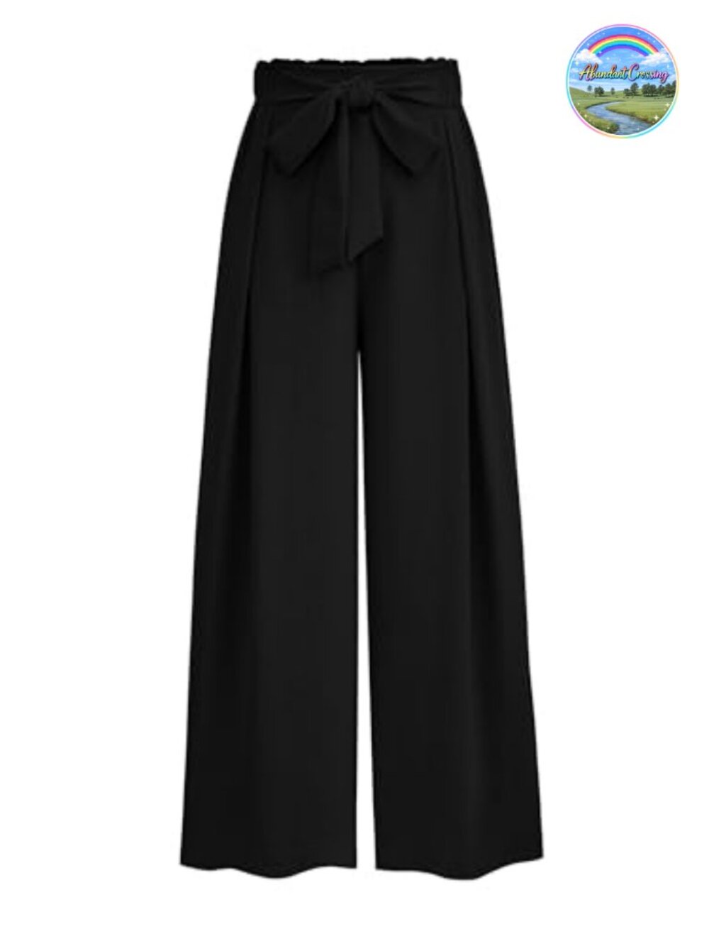 High Waisted Wide Leg Pleated Palazzo Pants with Pockets